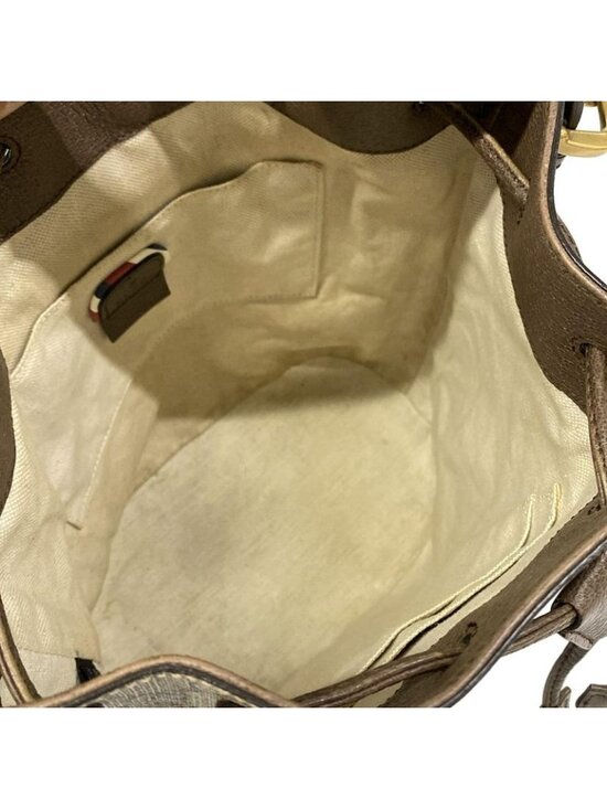 Gucci Shoulder Bag Courier Beige Ebony Dark Brown 2-Way - Picture 7 of 15